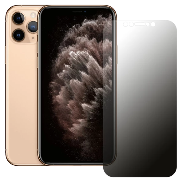 iPhone 11 Pro Max / XS Max Hayalet Privacy FlexiGlass MAT Nano Ekran Koruyucu