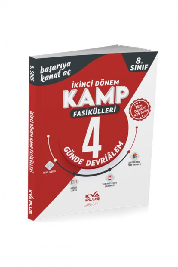 Koray Varol Akademi (kva Plus) 8. Sınıf Plus Serisi Ikinci Dönem Kamp Fasikülleri