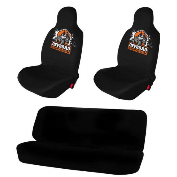 OFFROAD ADVENTURE BASKILI OTO KOLTUK KILIFI LÜKS PENYE ürün görseli 1