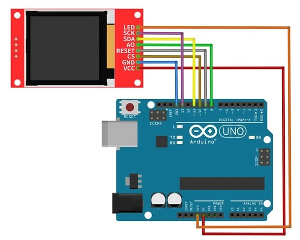 ST7735S 128x60 1.8 inch Sürücü DC 3.3V Arduino İçin - Resim 9