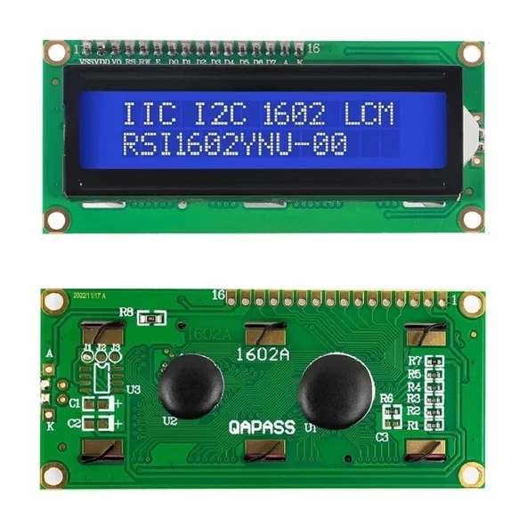 16x2 LCD EKRAN - Mavi 2 x 16 Screen Display ürün görseli