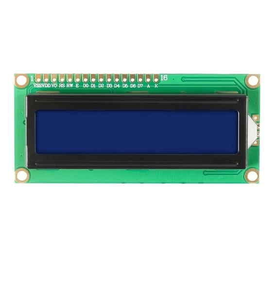 16x2 LCD EKRAN - Mavi 2 x 16 Screen Display - Resim 3