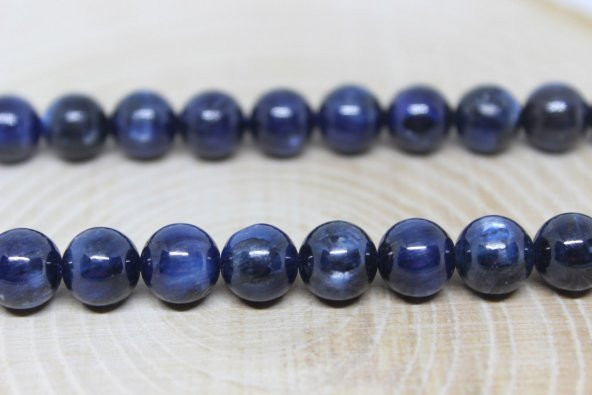 Kyanit Taşı Koyu Renk 8mmadet - Resim 3