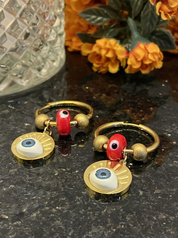 Aksesuar Çarşısı Çelik Göz Tasarımlı Sallantılı Küpe - 7