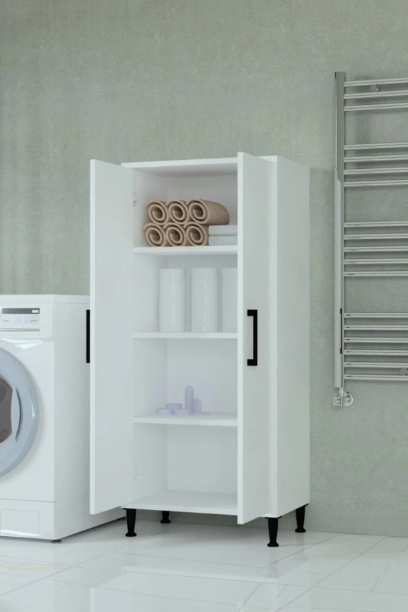 Mobilique 100 Mdf Cok Amacli Kiler Dolabi Beyaz - 4