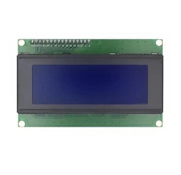 20x4 Mavi LCD + IIC/I2C Ekran Arayüz Modülü Birlikte Set - Resim 2