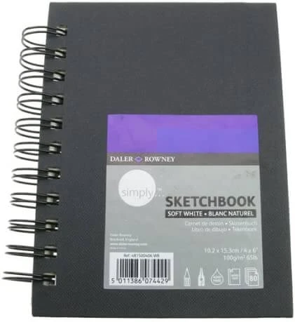 Daler Rowney Simply10.2x15.3cm 100gr 80yp Spiralli Eskiz Defteri ürün görseli 1