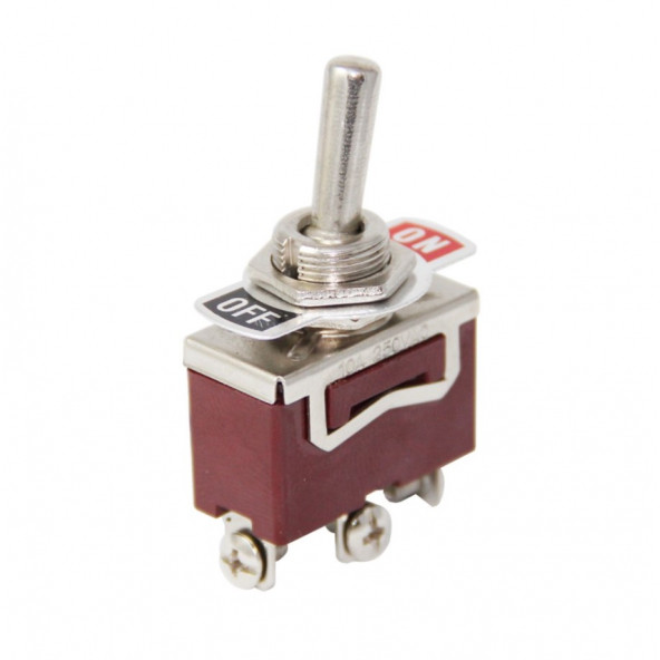 Toggle Switch 3P MOM-OFF-MOM 12mm
