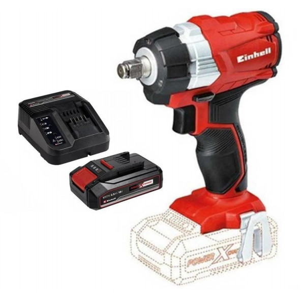 Einhell TE-CW 18Li BL Kömürsüz Akülü Darbeli Somun Sıkma ve 25 Ah Starter Kit