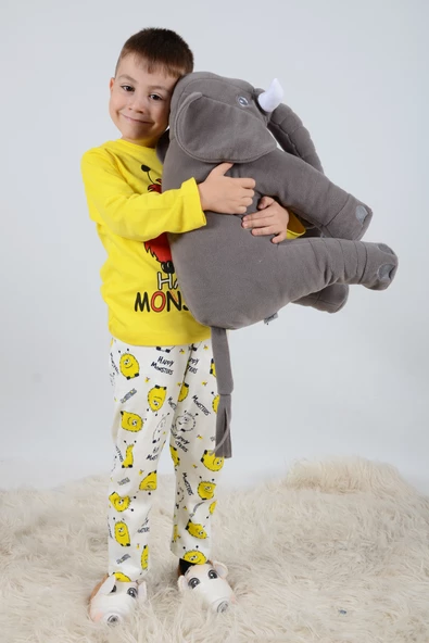 Çocuklara Özel 90 cm Uyku Arkadaşım Uyku Fili - 3