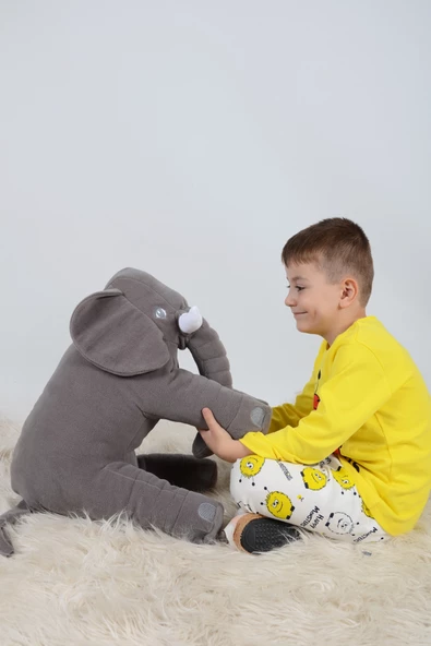 Çocuklara Özel 90 cm Uyku Arkadaşım Uyku Fili - 2