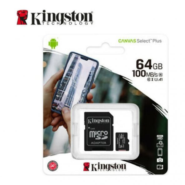 KINGSTON SDCS2 64 GB MICROSDHC CANVAS SELECT PLUS