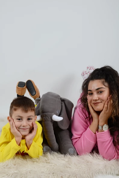 Sevgilinize, Eşinize, Çocuğunuza Özel 90 cm Uyku Arkadaşım Uyku Fili - 6