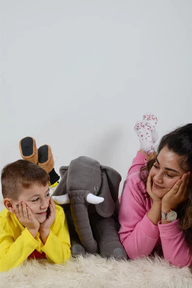 Sevgilinize, Eşinize, Çocuğunuza Özel 90 cm Uyku Arkadaşım Uyku Fili - 2