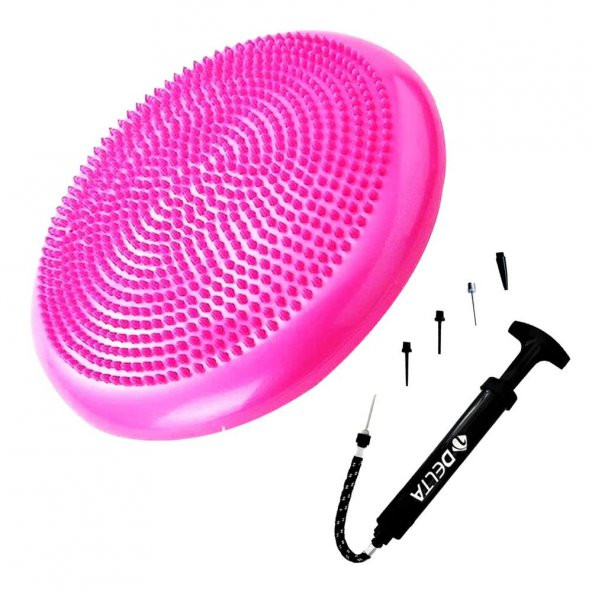 Delta Denge Diski Balance Trainer Denge Topu Pilates Balans Disk Çift Yönlü Pompa