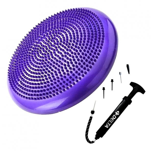 Delta Denge Diski Balance Trainer Denge Topu Pilates Balans Disk Çift Yönlü Pompa