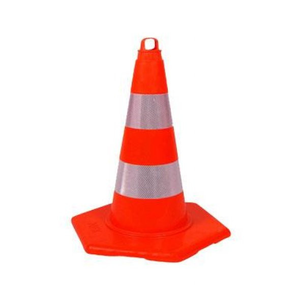 Kırılmaz Trafik Konisi 75 Cm (Çift Reflektifli)