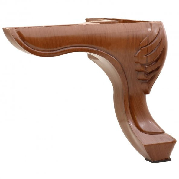 Mobilya Kanepe Koltuk Ayağı Kahverengi Ahşap Desenli Baza Ayak 14 cm (4 ADET) - 2
