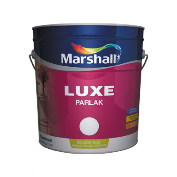 Marshall Lüx Parlak Sentetik Boya Siyah 2.5 Lt.
