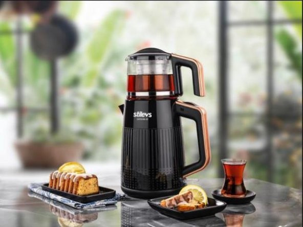 Stilevs Çays Cm-37 Çay Makinesi - Siyah&Bakır Sıh30521