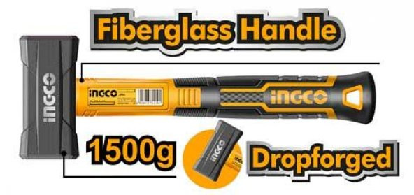 İngco Endüstriyel Fiberglass saplı Balyoz 1500gr HSTH81803