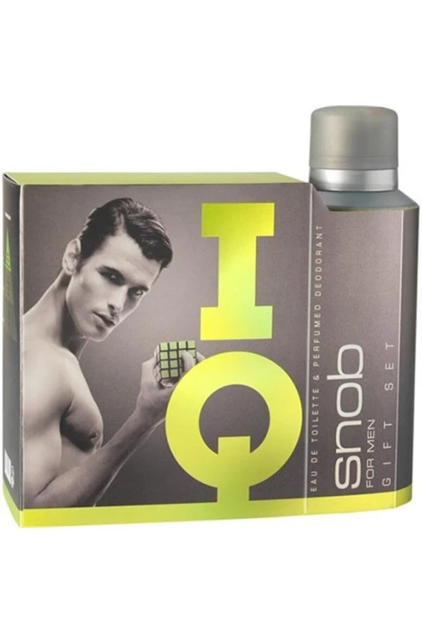 Snob IQ EDT 100 ml + Deo Sprey 150 ml Erkek Parfüm Seti