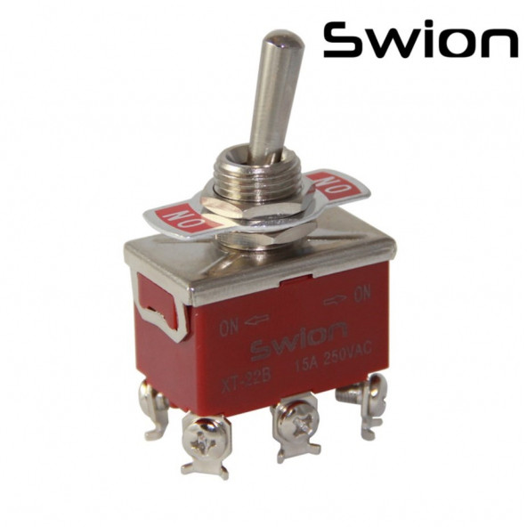 TOGGLE SWITCH BÜYÜK BOY ON-OFF 6P VİDALI SWION 15A