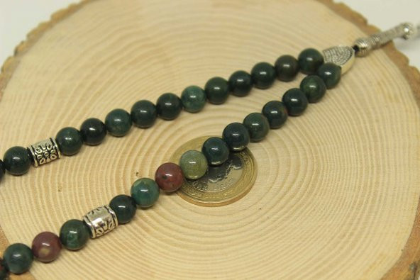 Kan Taşı Royal Tesbih 8mm - Resim 2