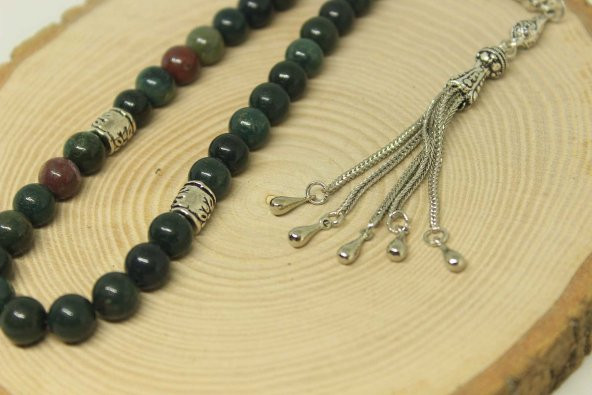 Kan Taşı Royal Tesbih 8mm - Resim 4