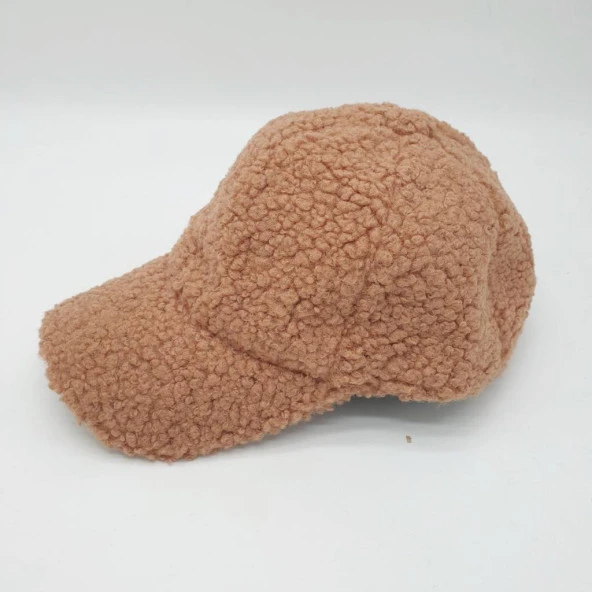 Kahve Renk Kıvırcık Kumaş Beyzbol Kep - 6