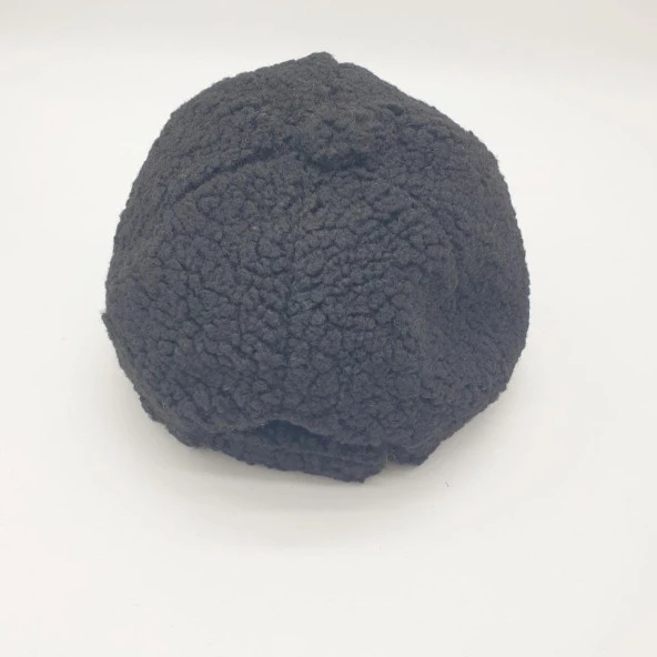 SiyahRenk Kıvırcık Kumaş Beyzbol Kep - 11