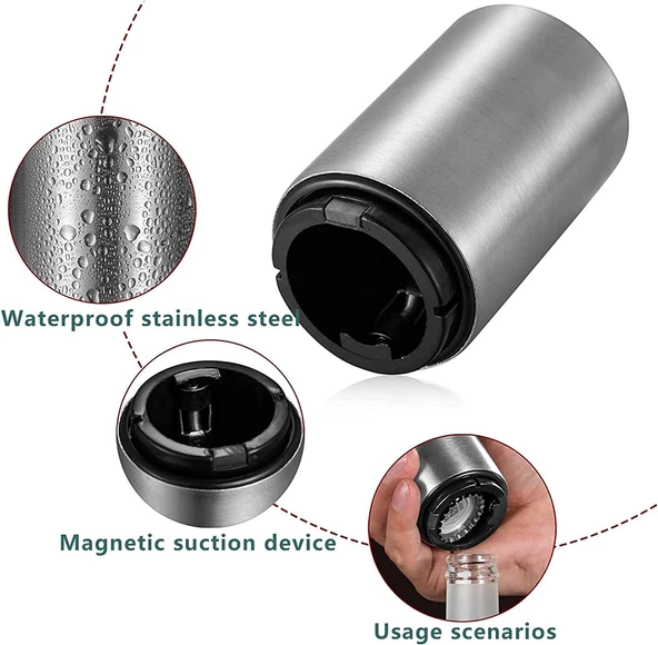 Valkyrie Mıknatıslı Otomatik Şişe Açacağı - 3