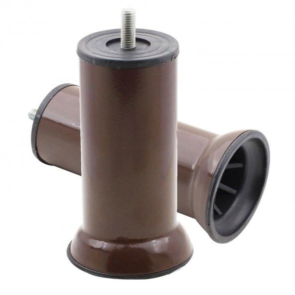 Mobilya Kanepe Baza Koltuk Destek Ayağı M8 Civata Kahvrengi 12 cm Ayak - Resim 2