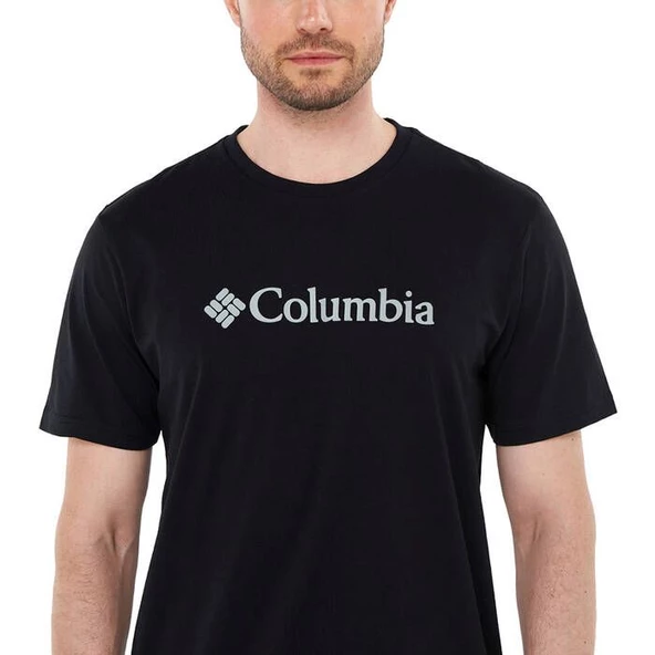Columbia CSC M Basic Logo Brushed Erkek Kısa Kollu T-Shirt CS0287-010 - Resim 3