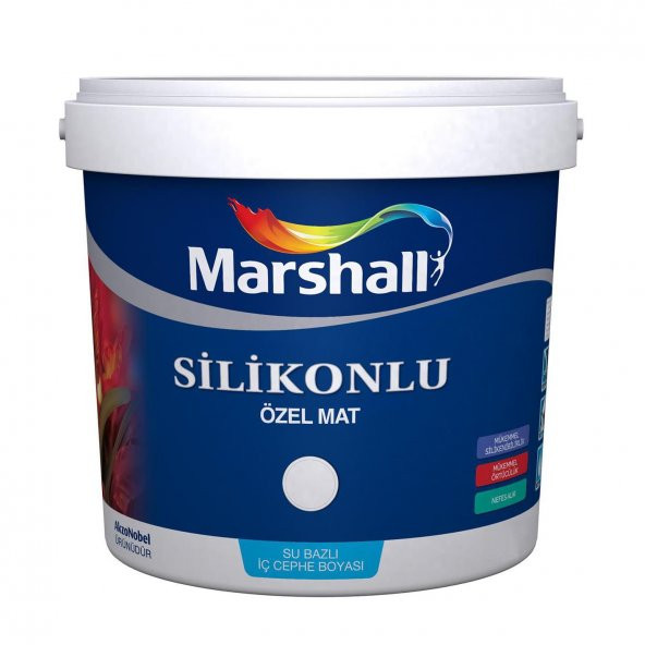 Marshall Silikonlu Özelmat İç Cephe Boyası Beyaz 7.5 Lt.