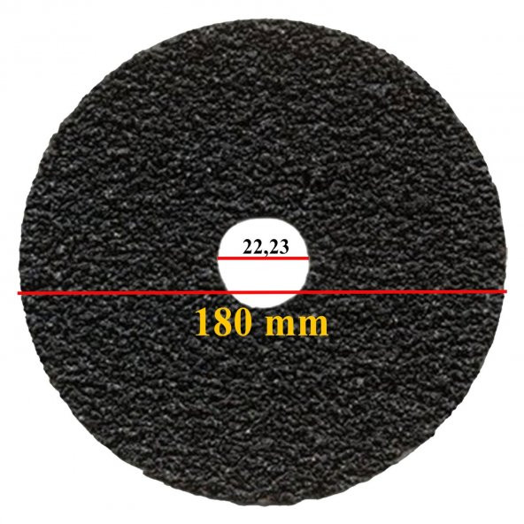 Fiber Disk 180x22 16 Kum Ahşap Metal Taşlama Rötuş Diski - 2