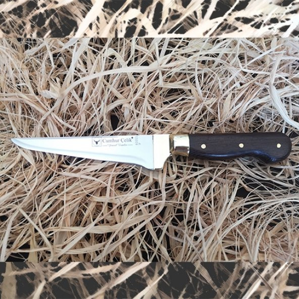 Sürmene Cumhur Çelik 61011 Kasap Kurban Sıyırma Bıçağı, 15 cm, Venge Sap - 3