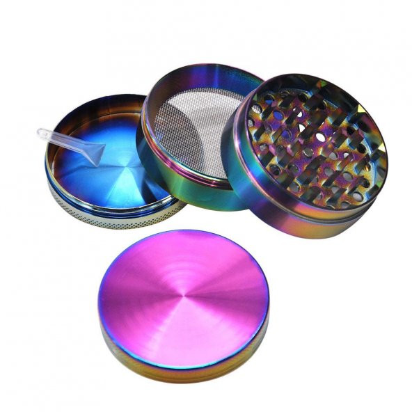 Valkyrie 40 Mm 4 Katmanlı Renkli Çinko Alaşım Herbal Grinder Baharat Bitki Ot Tütün Öğütücü - 2