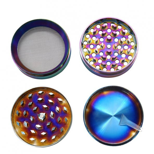 Valkyrie 40 Mm 4 Katmanlı Renkli Çinko Alaşım Herbal Grinder Baharat Bitki Ot Tütün Öğütücü - 3