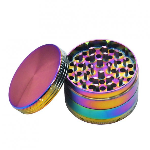 Valkyrie 40 Mm 4 Katmanlı Renkli Çinko Alaşım Herbal Grinder Baharat Bitki Ot Tütün Öğütücü - 4
