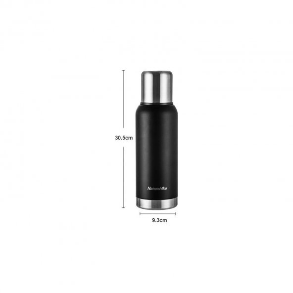 Naturehike Q-9H Paslanmaz Çelik Vakumlu Termos 1000 Ml. Siyah NH19SJ010-1000ML.Sİ - 2
