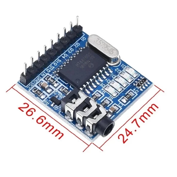 MT8870 DTMF Telefon Tuş Ses Çözme Algılama Modülü 3.5mm Ses Soket - Resim 7