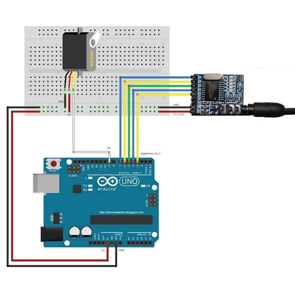 MT8870 DTMF Telefon Tuş Ses Çözme Algılama Modülü 3.5mm Ses Soket - Resim 8