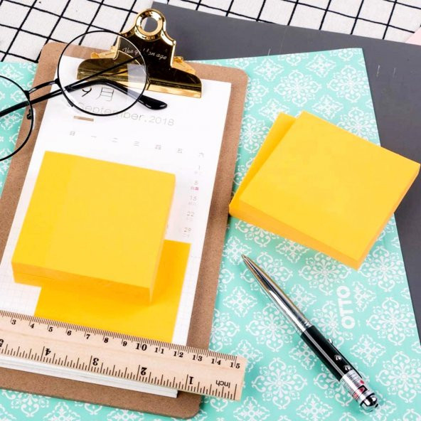 Eagle 75 X 125 mm Neon Renk Yapışkanlı Not Kağıdı 100 Yaprak Yeşil (655N-YSL100) - 10