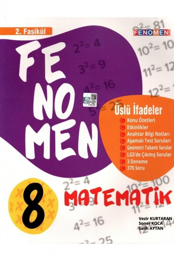 Fenomen 8. Sınıf Lgs Matematik 2. Fasikül Konu Özetli Soru Bankası