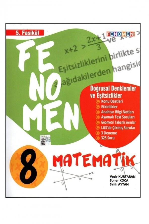 Fenomen 8. Sınıf Lgs Matematik 5. Fasikül Konu Özetli Soru Bankası