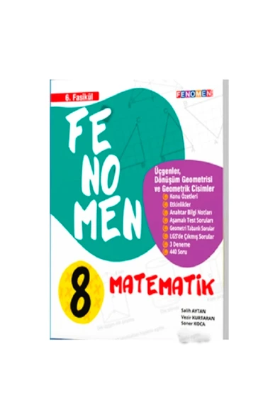 Fenomen 8. Sınıf Lgs Matematik 6. Fasikül Konu Özetli Soru Bankası ürün görseli