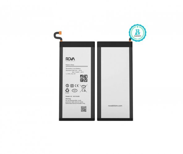 Rova Samsung SM-G928 S6 Edge Plus Batarya Pil 3000mAh 1Yıl Garanti
