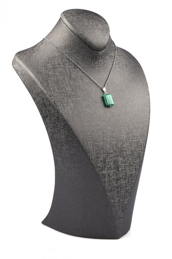 Malakit Doğal Taş Kolye - Resim 2