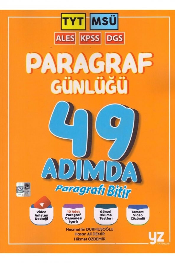 Yz Tyt Msü Paragraf Günlüğü 49 Adımda Paragrafı Bitir